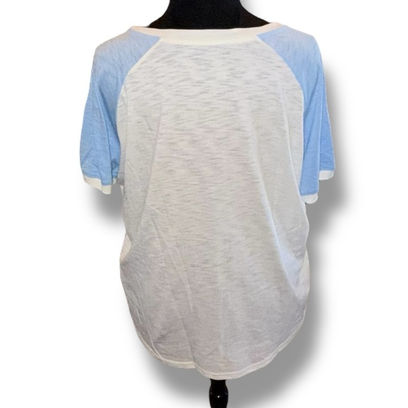 NWT FANATICS St. Louis Cardinals White/Light Blue Slub Raglan V-Neck T-Shirt 3XL - Picture 3 of 16